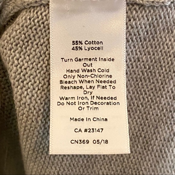 Talbots Pearl Gray Sweater | Medium - Picture 5 of 13